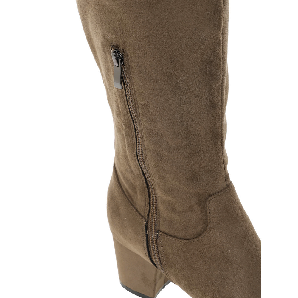 【la farfa SHOES/ラ・ファーファシューズ】2WAYスエードニーハイブーツ25