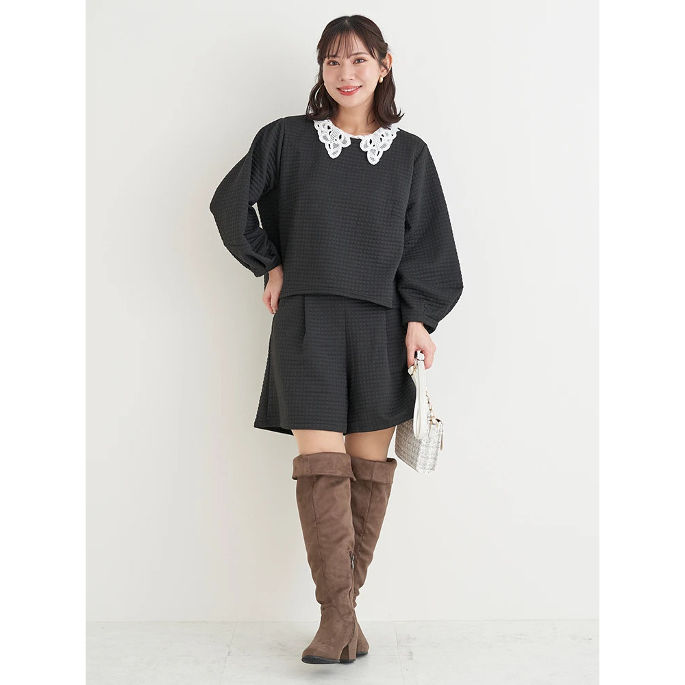 【la farfa SHOES/ラ・ファーファシューズ】2WAYスエードニーハイブーツ5