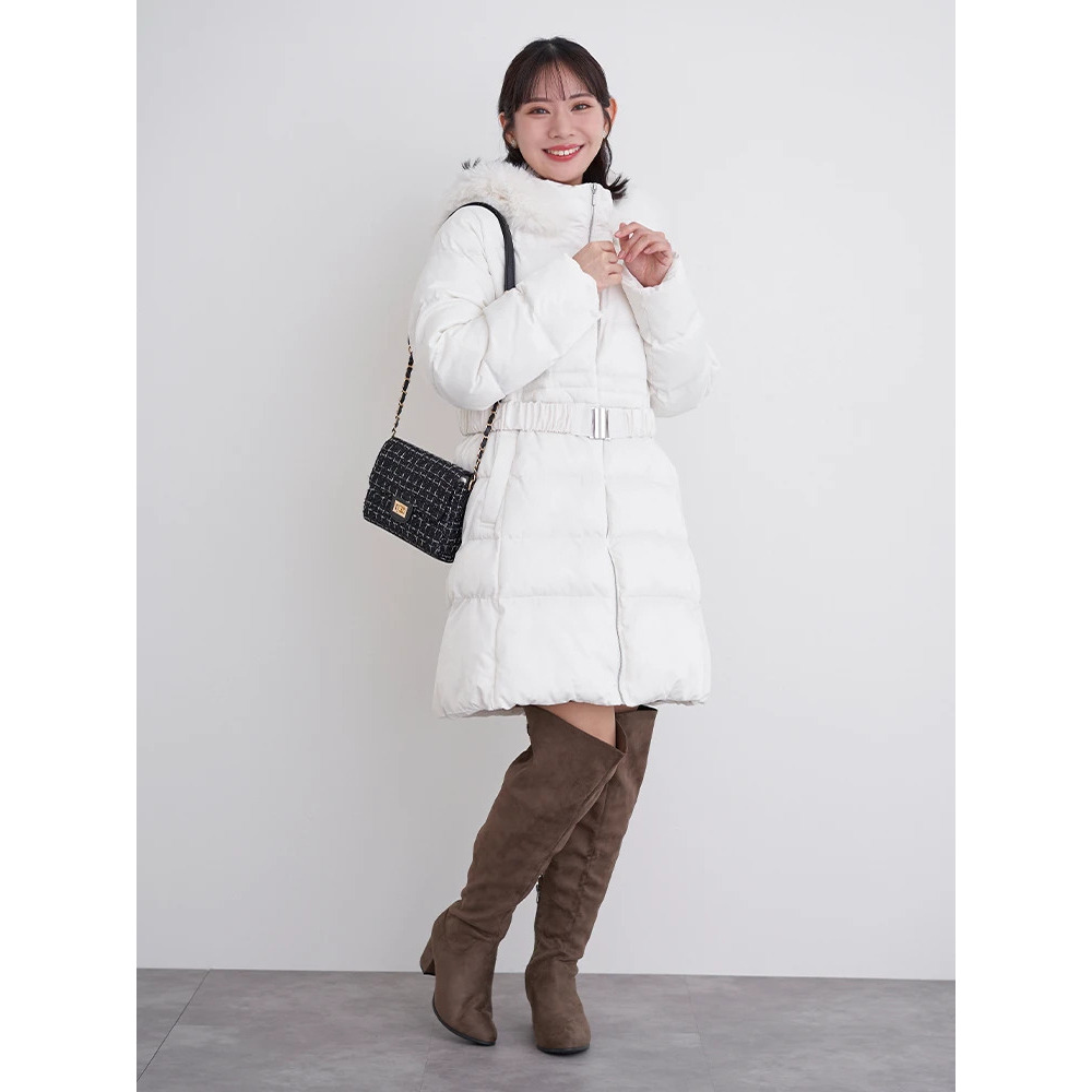 【la farfa SHOES/ラ・ファーファシューズ】2WAYスエードニーハイブーツ6