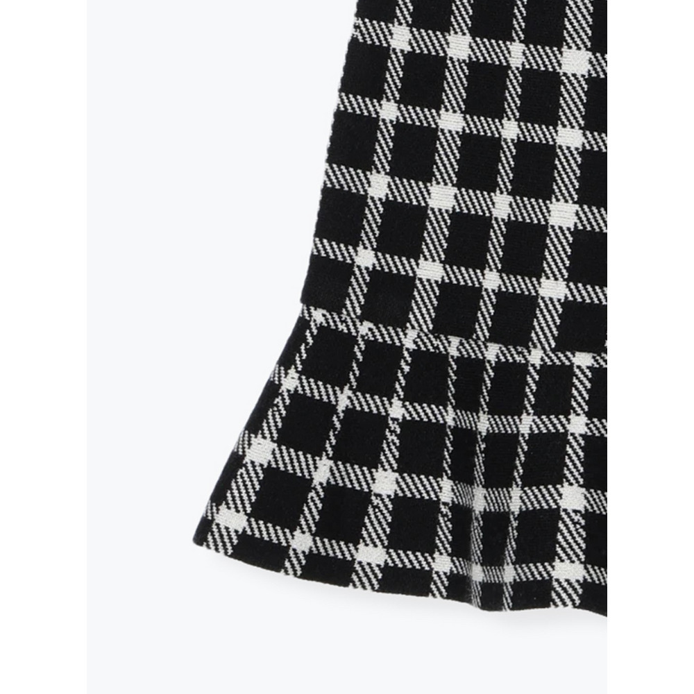 裾フリルニットスカート(無地・チェック柄)26