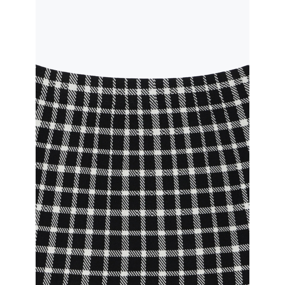 裾フリルニットスカート(無地・チェック柄)27