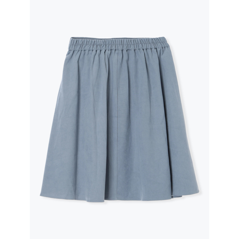 パールボタンフレア膝丈スカート23