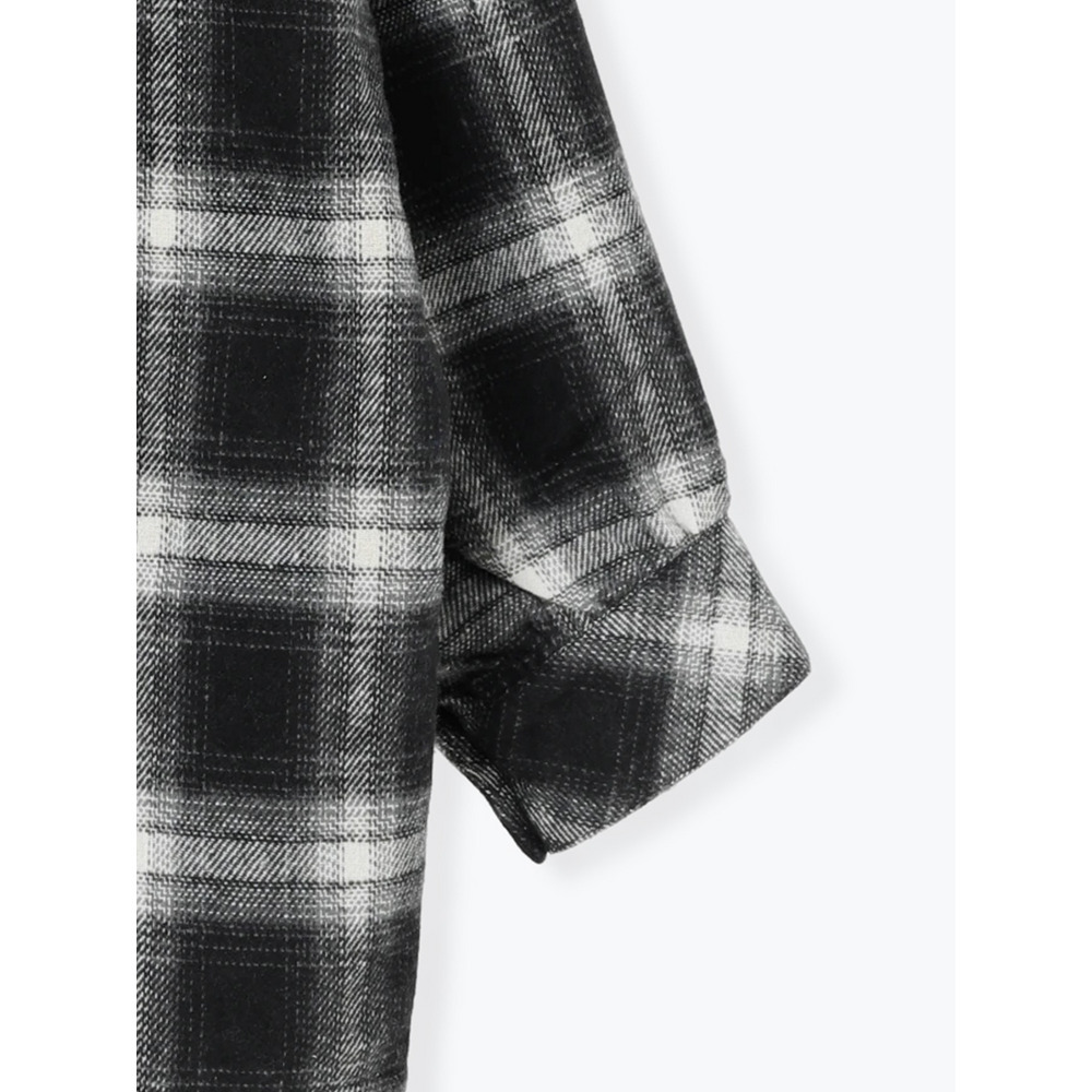 起毛チェック裏フリースシャツ4