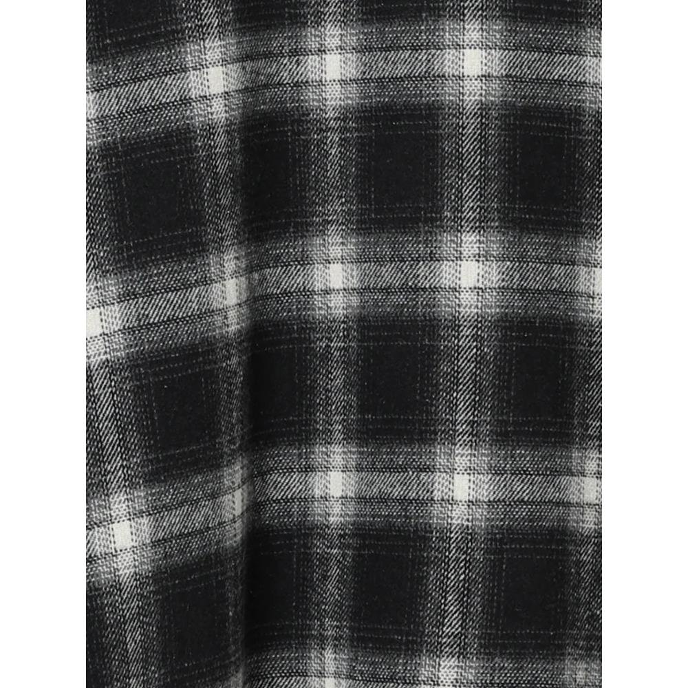 起毛チェック裏フリースシャツ7