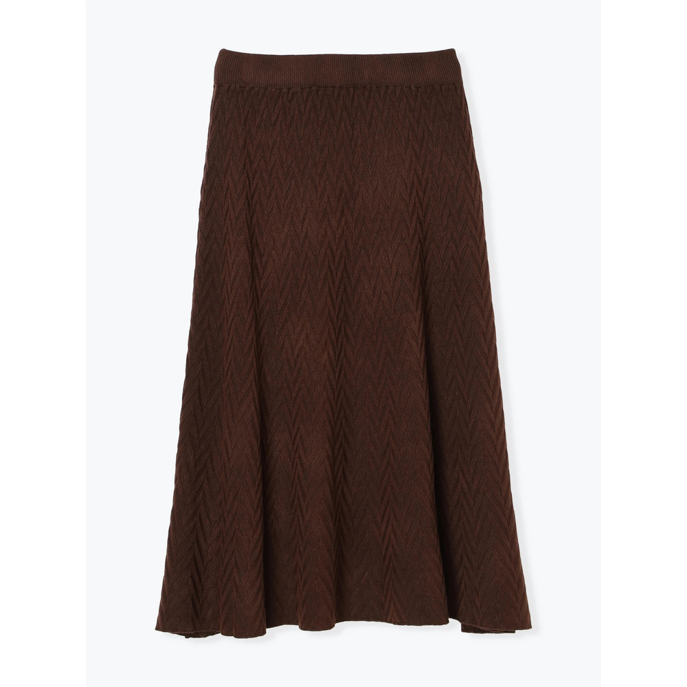 幾何学柄ニットスカート21