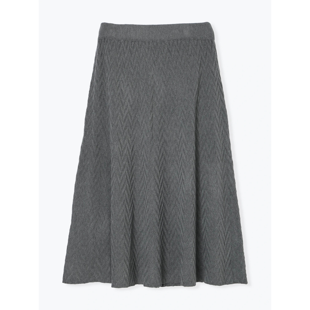 幾何学柄ニットスカート22