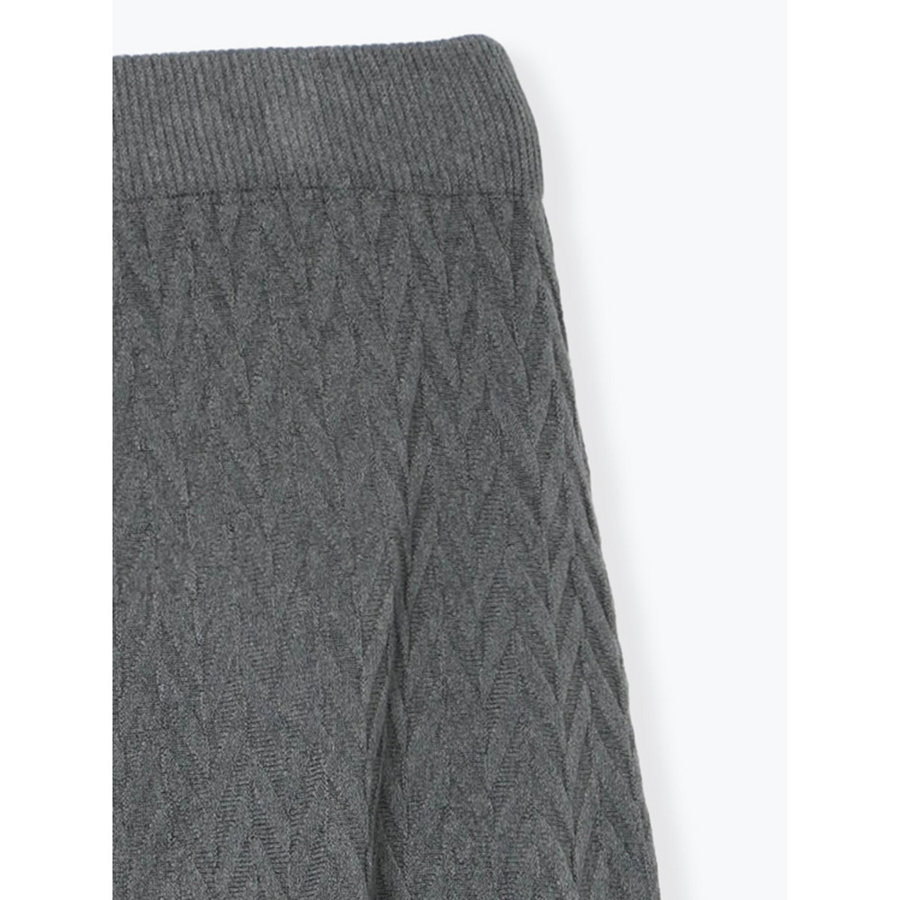 幾何学柄ニットスカート25