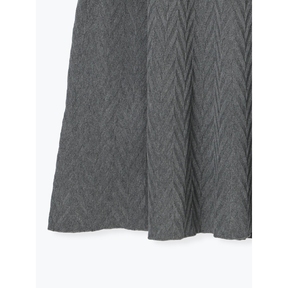 幾何学柄ニットスカート26