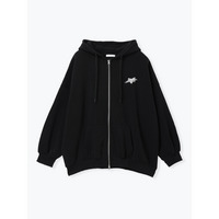 裏起毛BACKワッペンジップパーカー