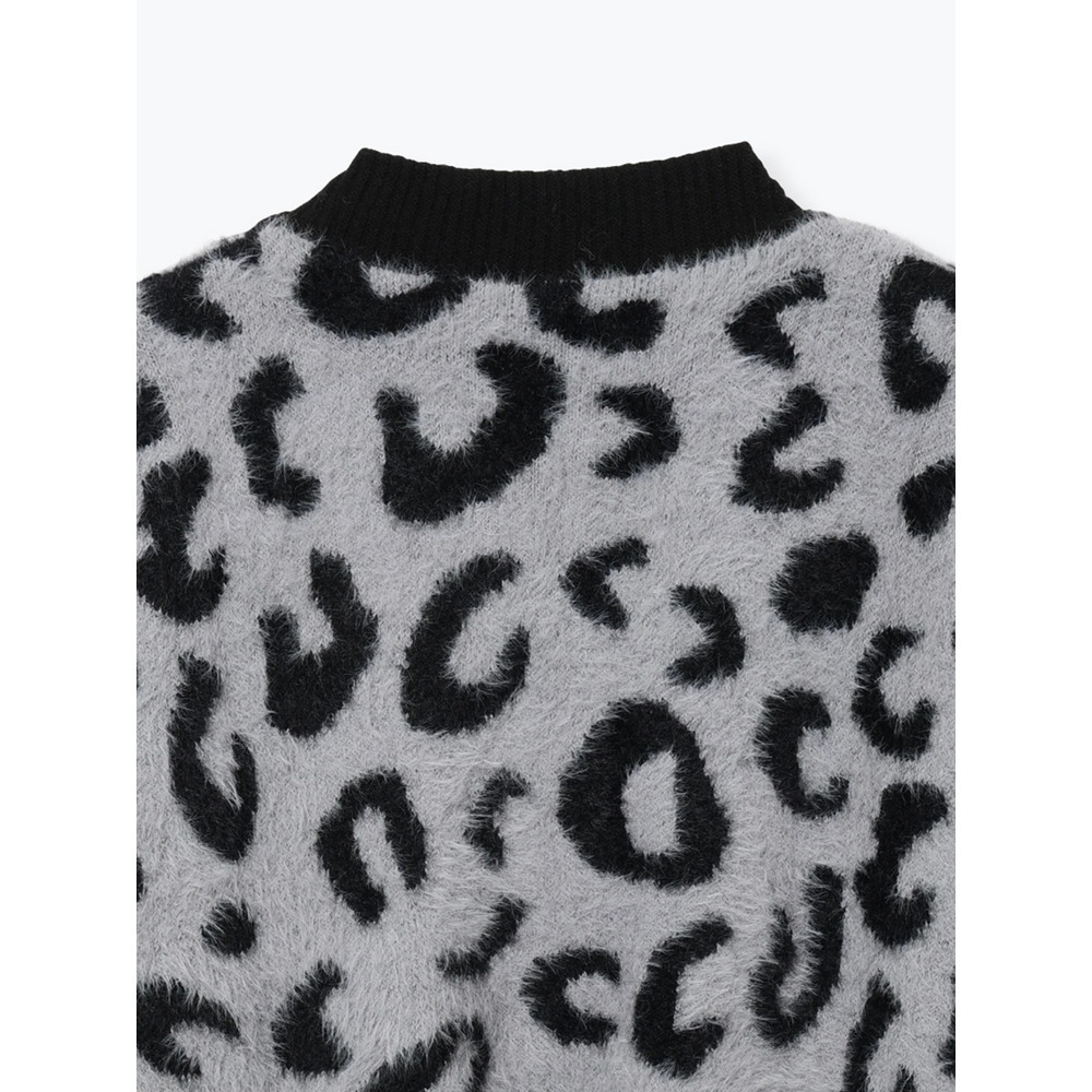 【WEB限定】レオパード柄シャギーニットカーディガン8