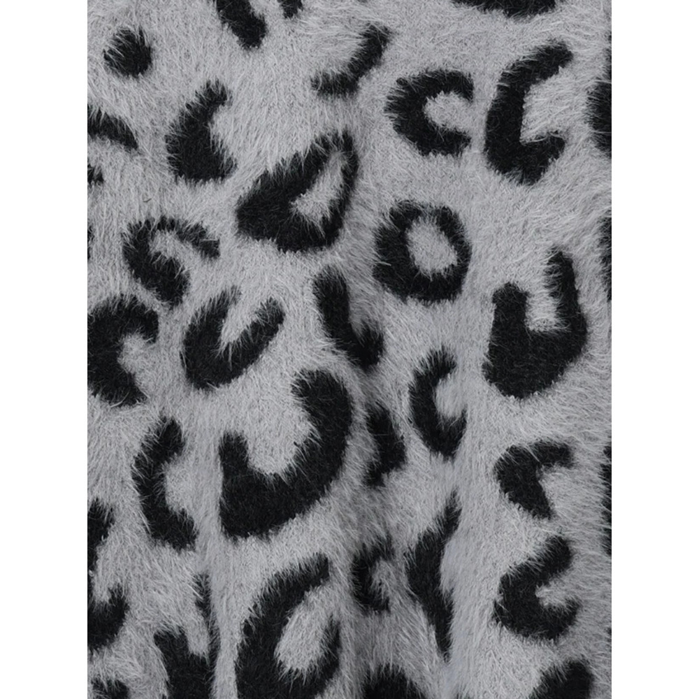 【WEB限定】レオパード柄シャギーニットカーディガン9