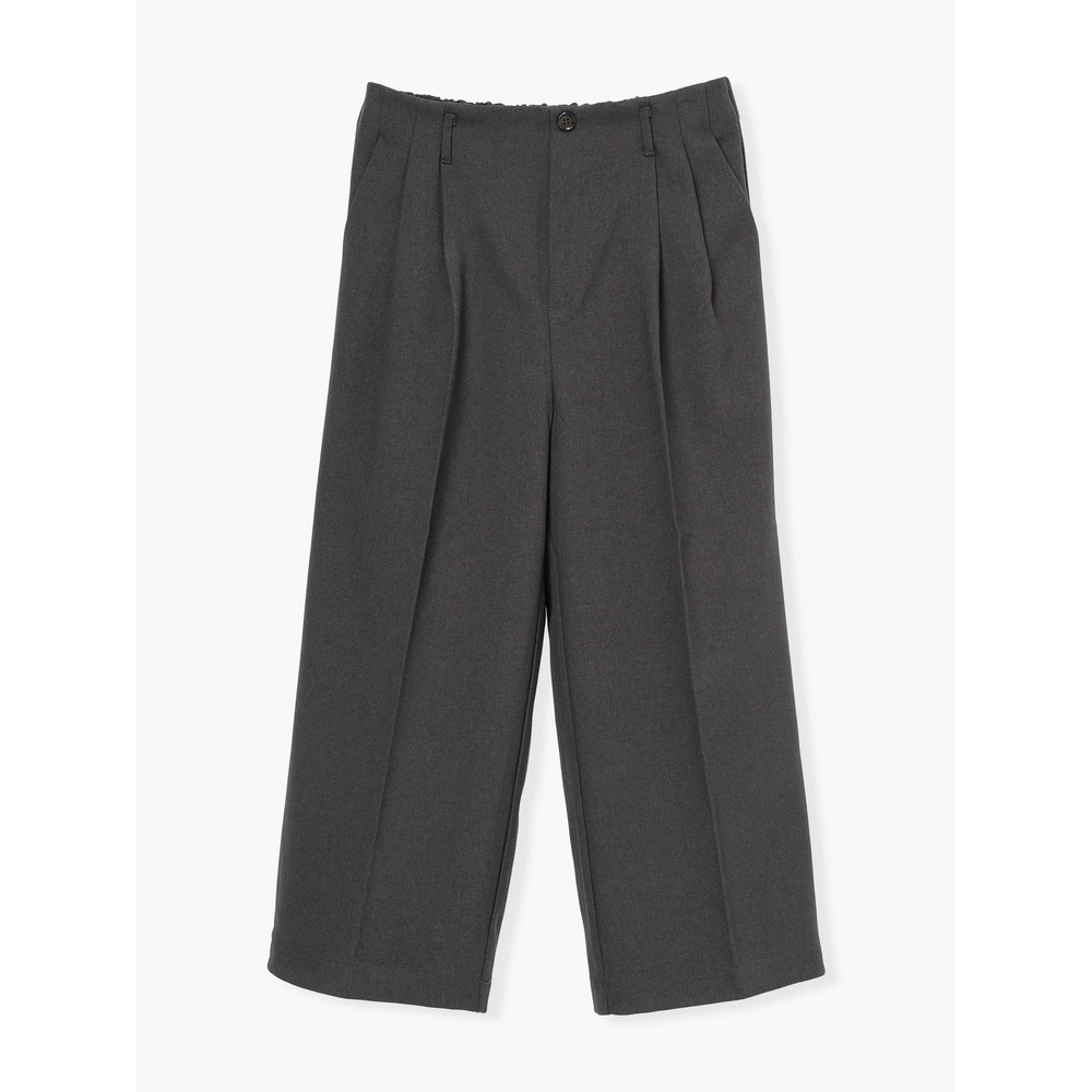 裏起毛タックツイルワイドパンツ22