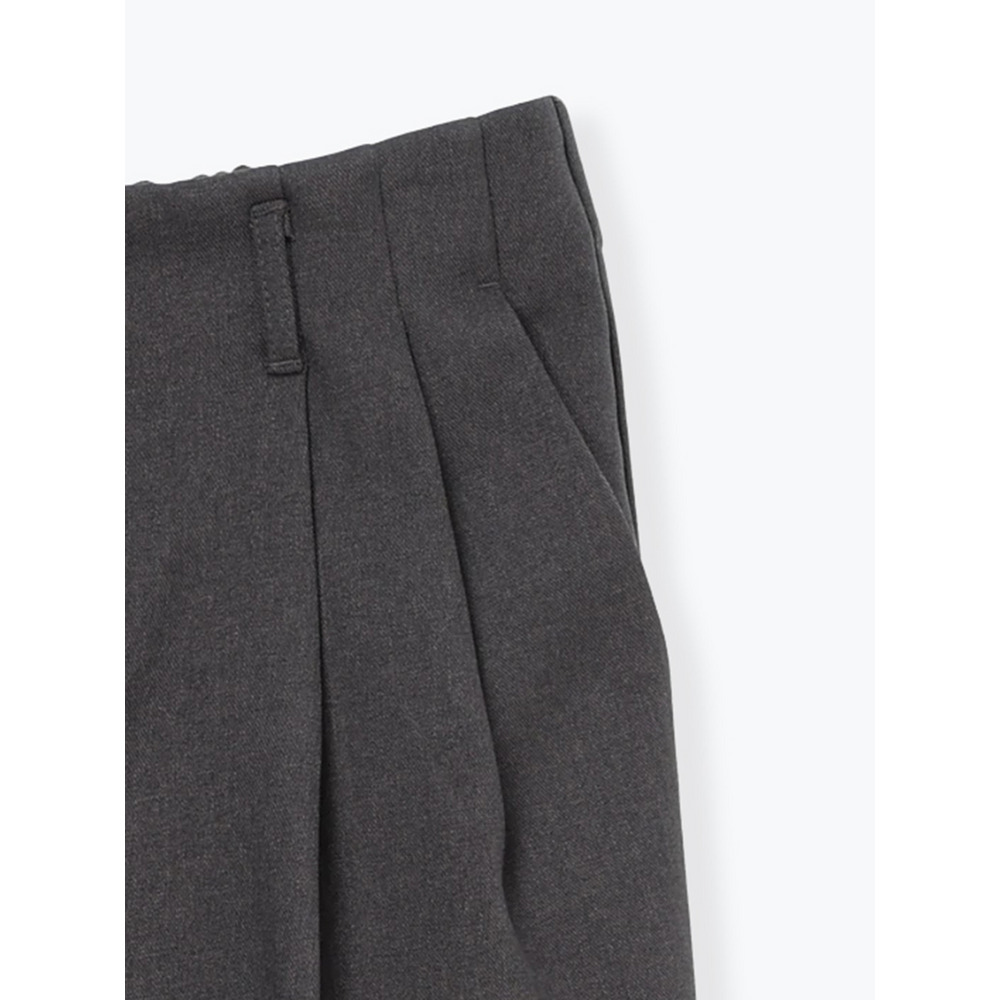 裏起毛タックツイルワイドパンツ25