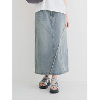 【WEB限定】デニムフリンンジスカート