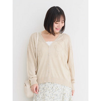 ロープ刺繍シアーカーディガン