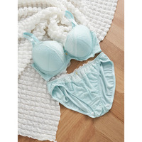 [D85-I95］フローラルレースブラ＆ショーツ(モールドカップ)