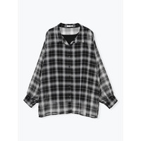 [SET]チェック柄シアーシャツ×タンクトップ