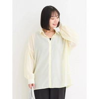 [SET]ストライプ柄シアーシャツ×タンクトップ