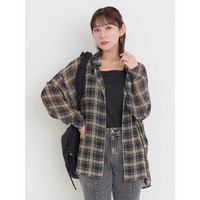 [SET]チェック柄シアーシャツ×タンクトップ