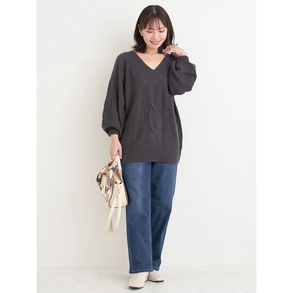 デニムストレートパンツ25