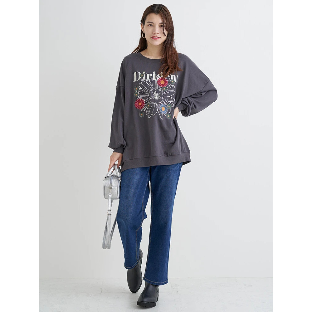 デニムストレートパンツ28