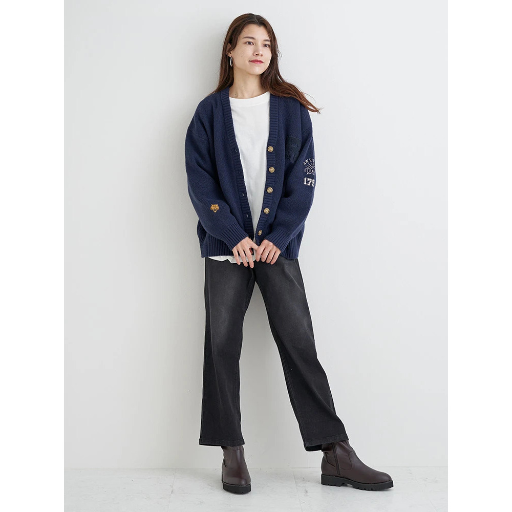 デニムストレートパンツ30