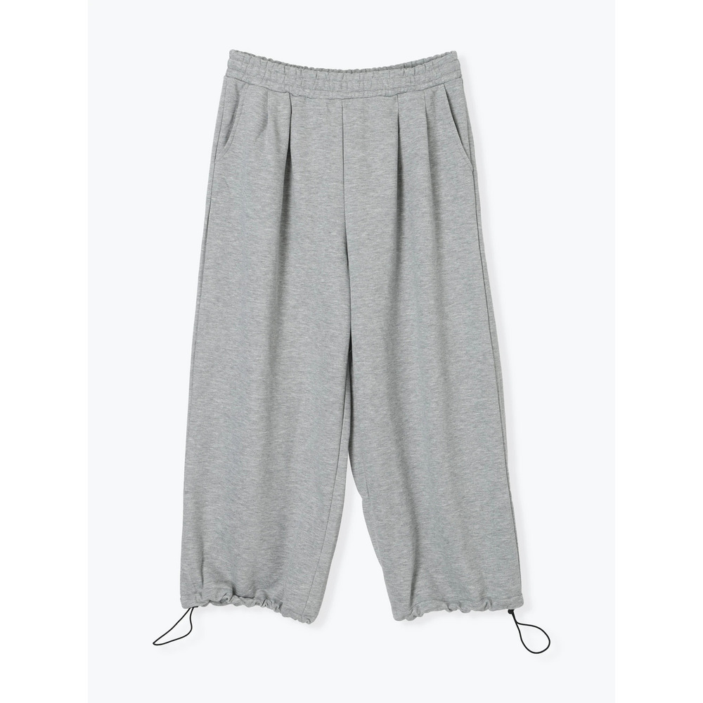 裾ドロストスウェットワイドパンツ18