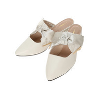 【la farfa SHOES/ラ・ファーファシューズ】リボン2WAYミュール