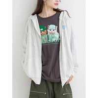 ハートデニムロゴZIPパーカー