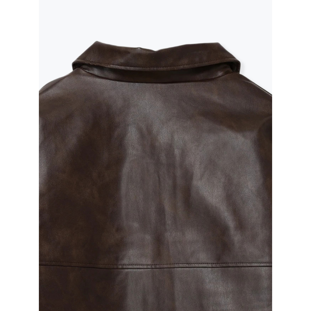 フェイクレザーZIPブルゾン20