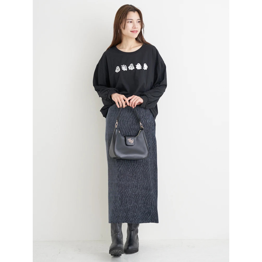オバケ刺繍ロングTシャツ11