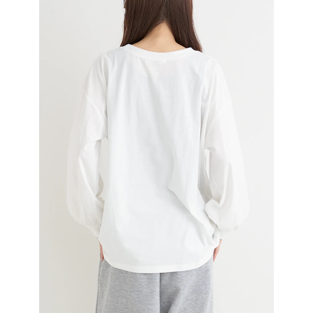 オバケ刺繍ロングTシャツ16