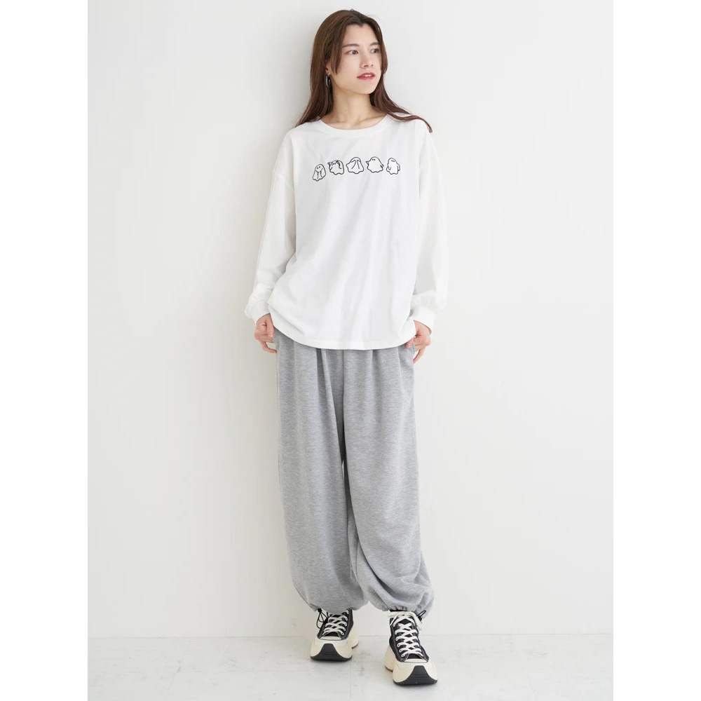 オバケ刺繍ロングTシャツ19