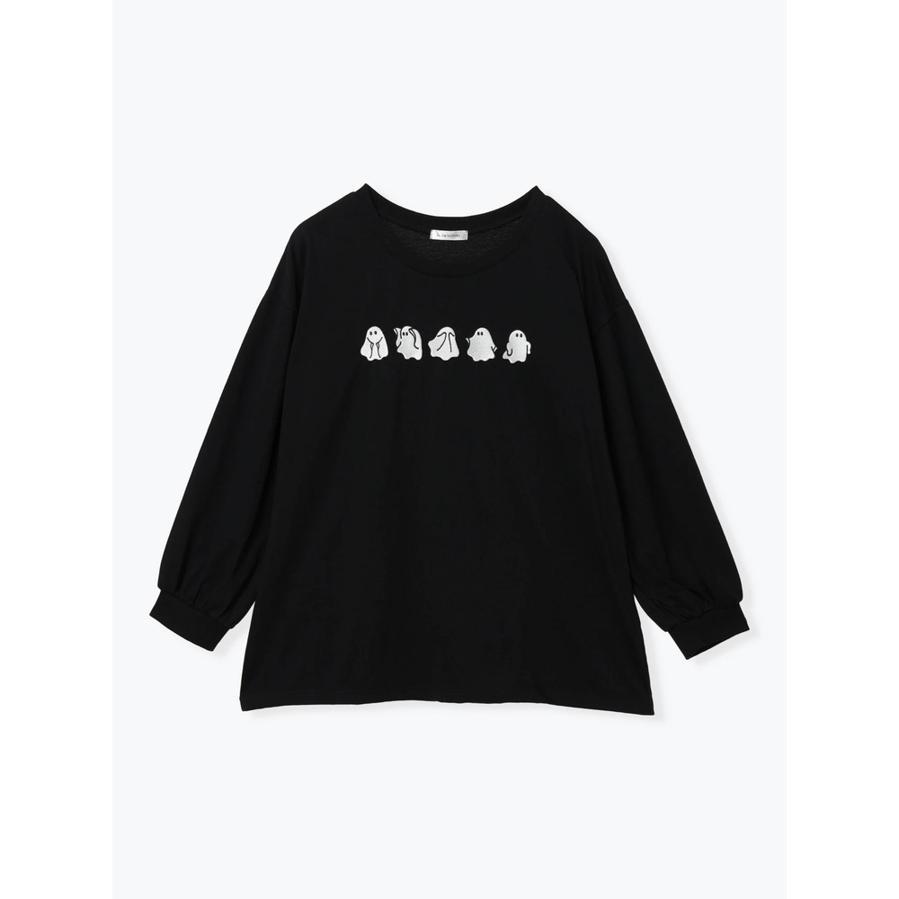 オバケ刺繍ロングTシャツ24