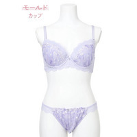 [D85-I95］グラデーションプリントブラ＆ショーツ(モールドカップ)