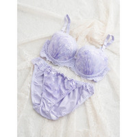 [D85-I95］グラデーションプリントブラ＆ショーツ(モールドカップ)