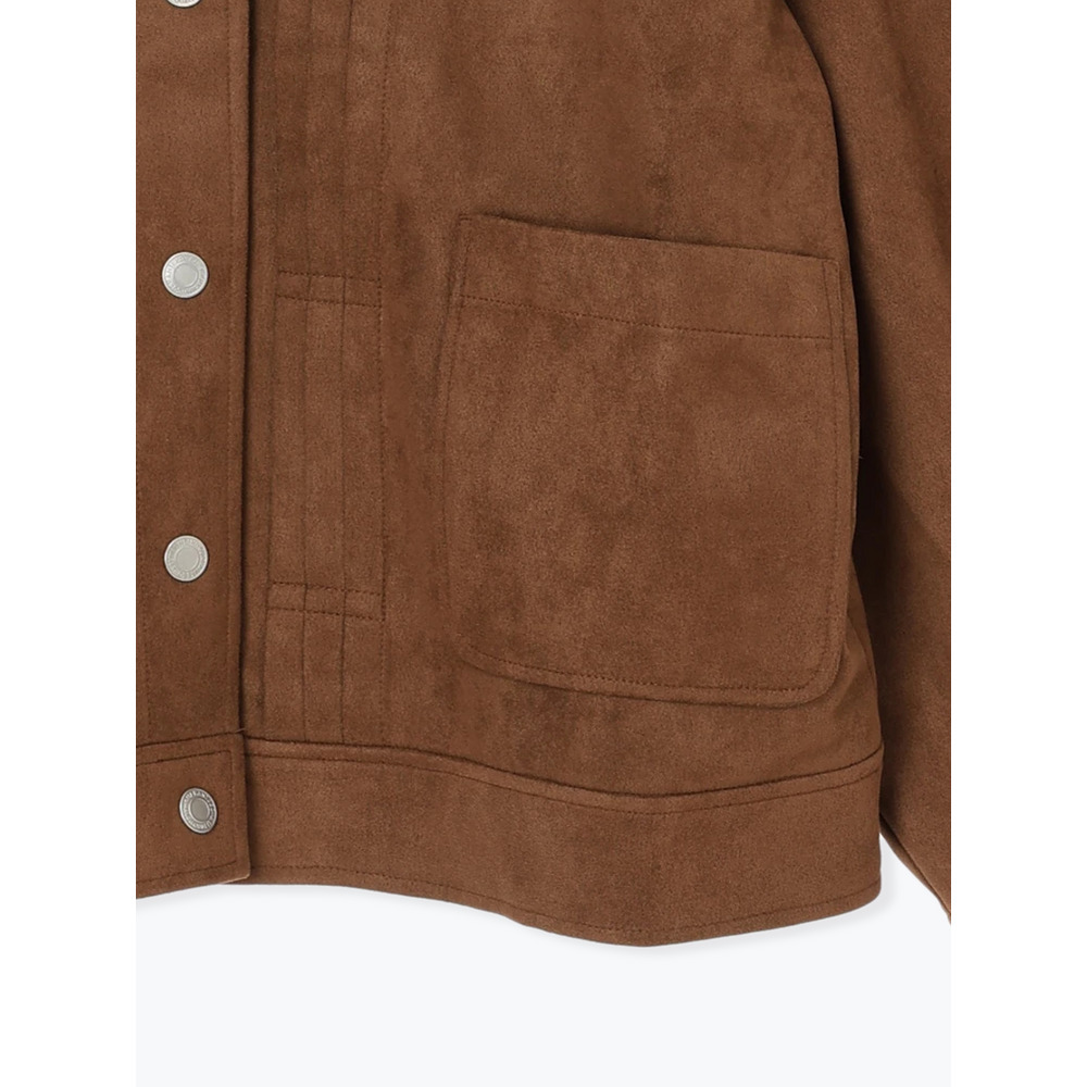 【WEB限定】フェイクレザー襟スエードポンチジャケット24