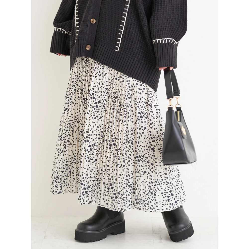 ダルメシアン柄プリーツスカート14