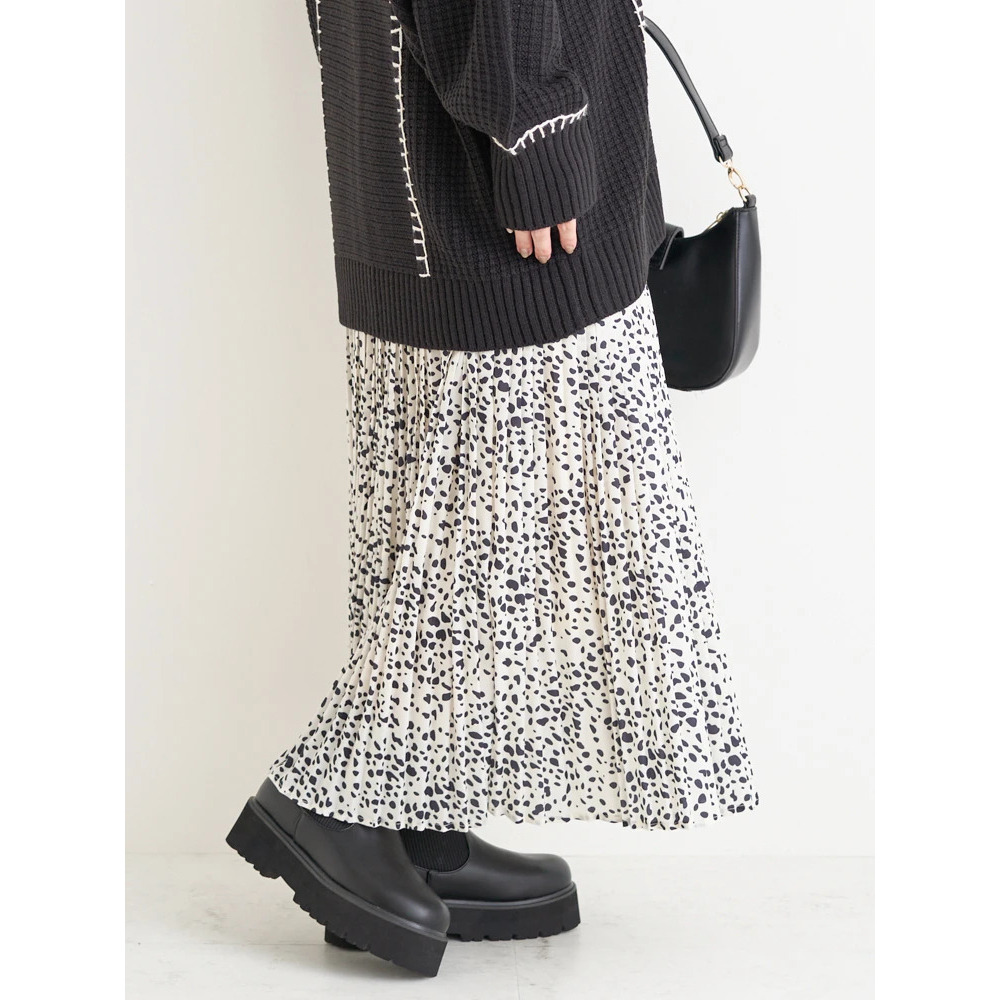 ダルメシアン柄プリーツスカート15