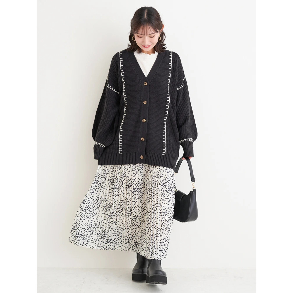 ダルメシアン柄プリーツスカート18