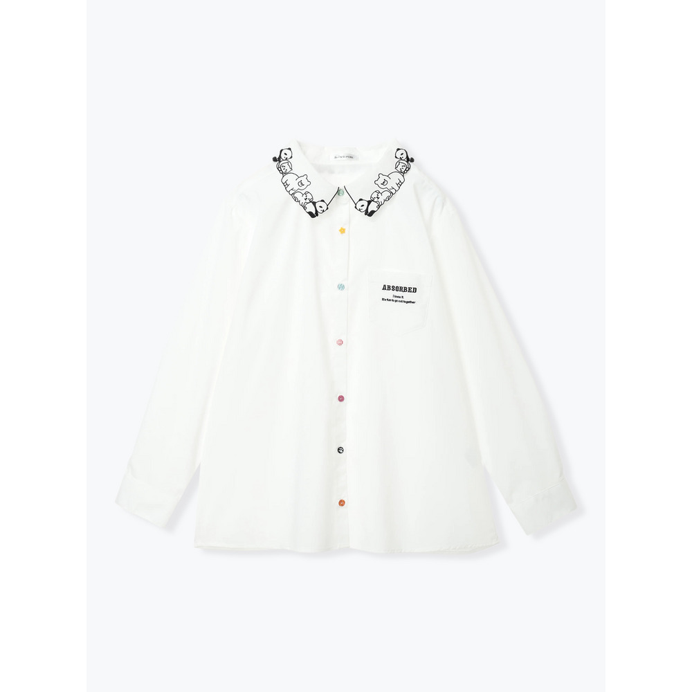 【WEB限定】アニマル刺繍シャツ