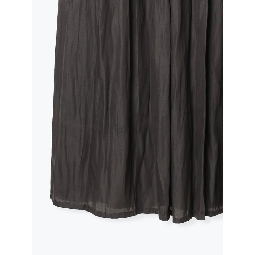 サテンギャザースカート5