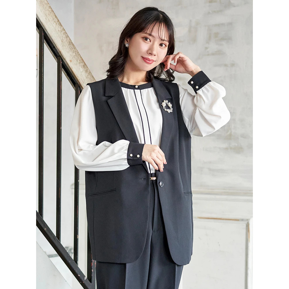 【Wクロス】テーラードベスト(セットアップ可)1