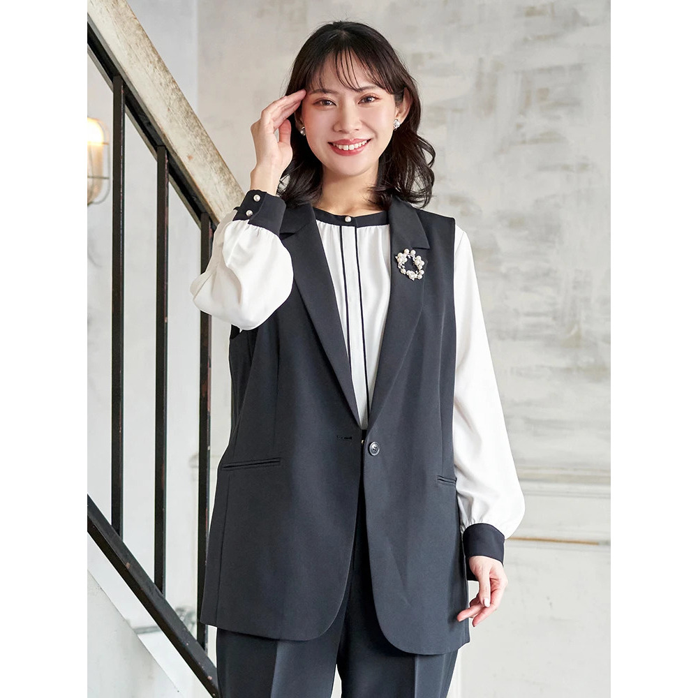 【Wクロス】テーラードベスト(セットアップ可)2