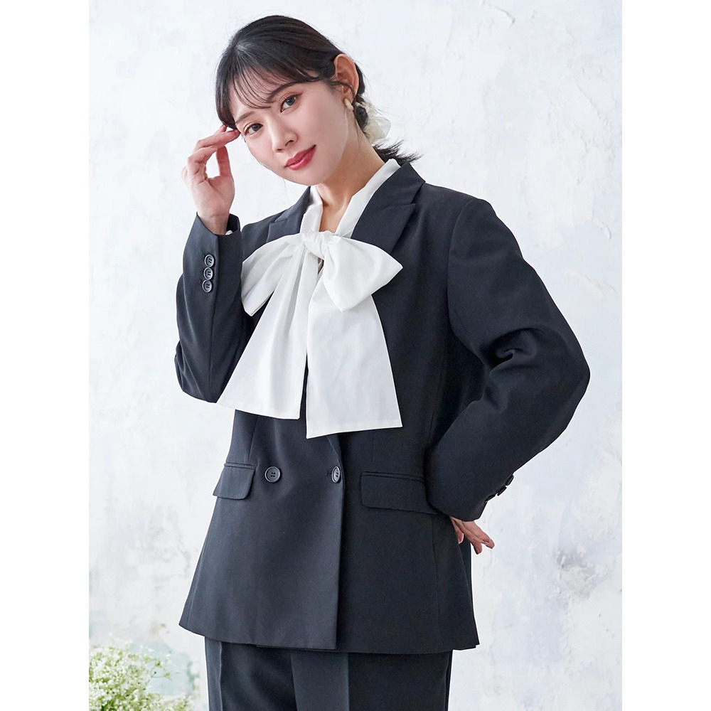【Wクロス】Wボタンテーラードジャケット(セットアップ可)1