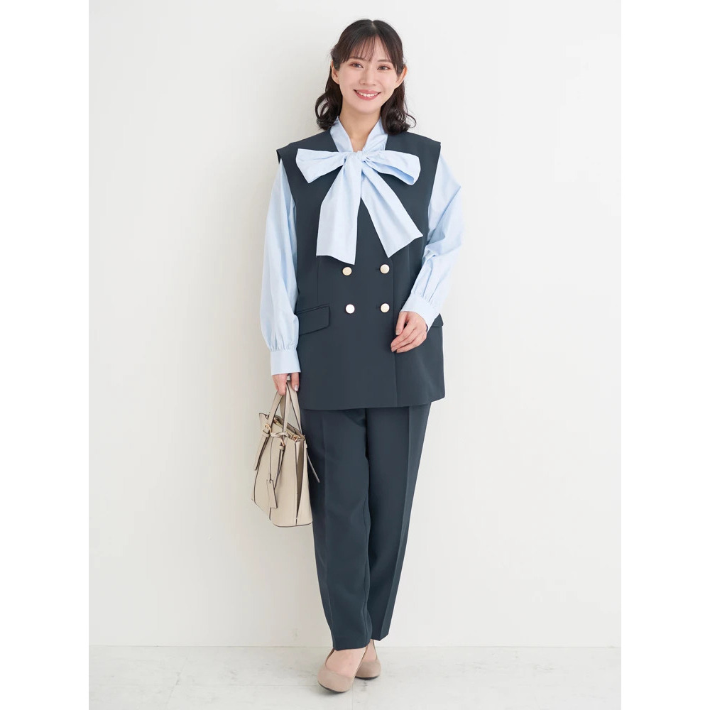 【Wクロス】WボタンVネックベスト(セットアップ可)10