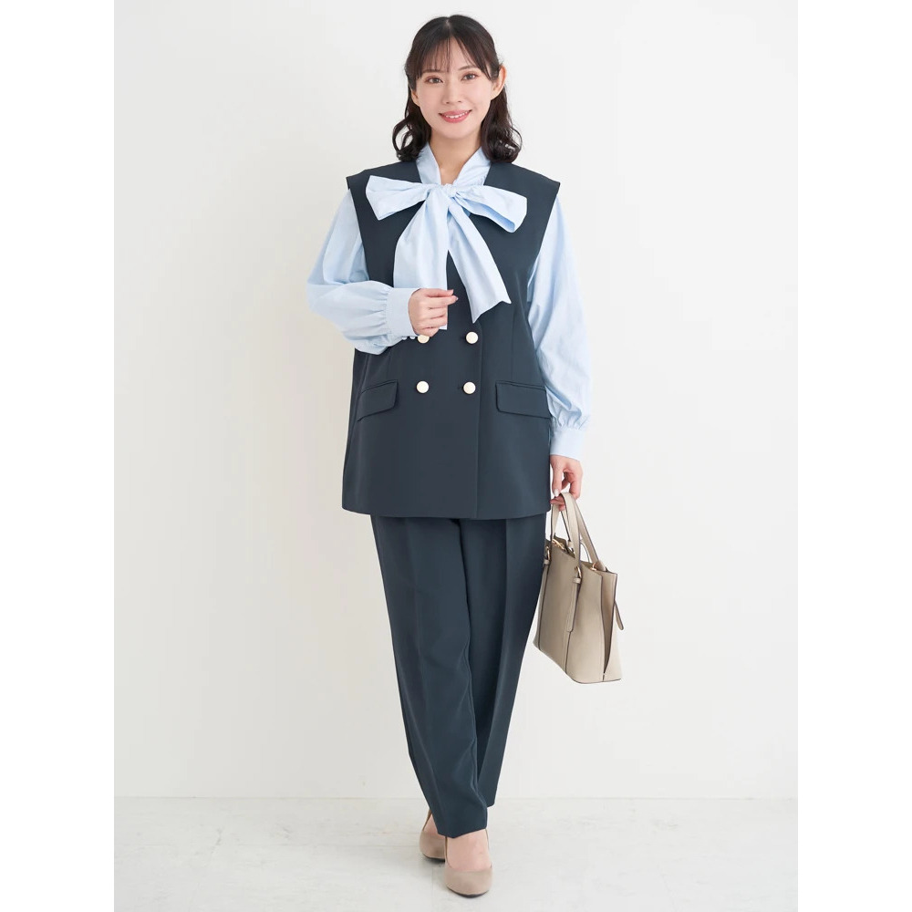 【Wクロス】WボタンVネックベスト(セットアップ可)12