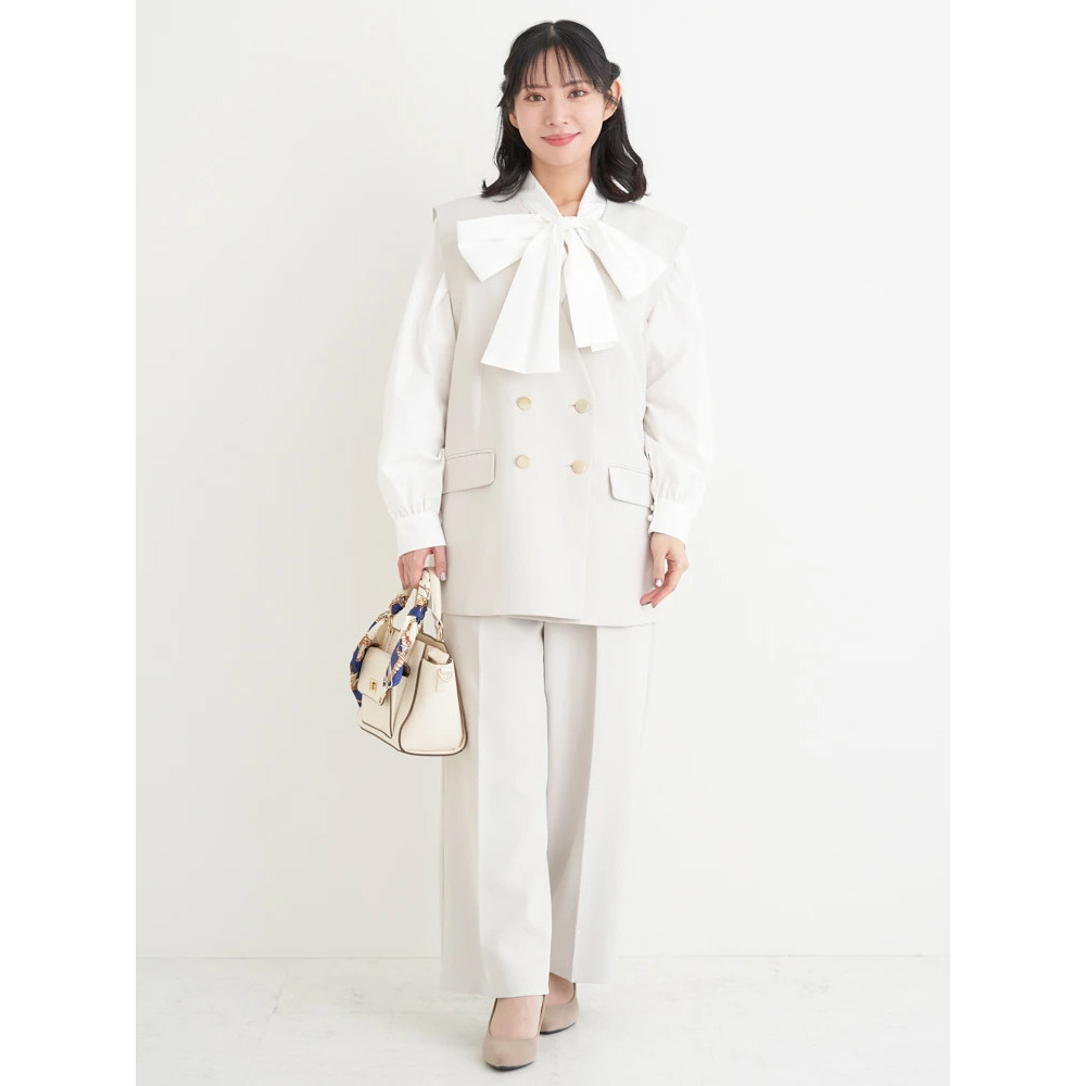 【Wクロス】WボタンVネックベスト(セットアップ可)28