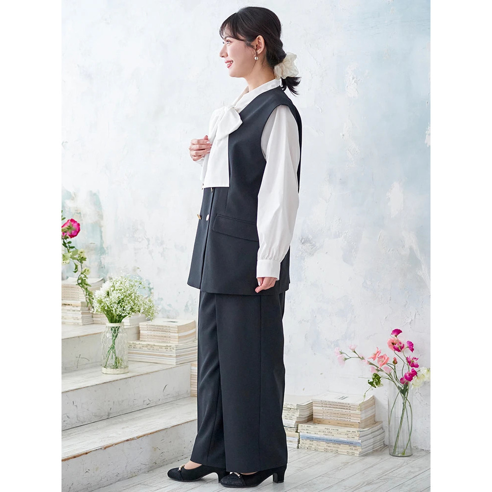 【Wクロス】WボタンVネックベスト(セットアップ可)6