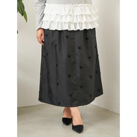 【Sasaki Mikiコラボ】フラワー刺繍ナロースカート